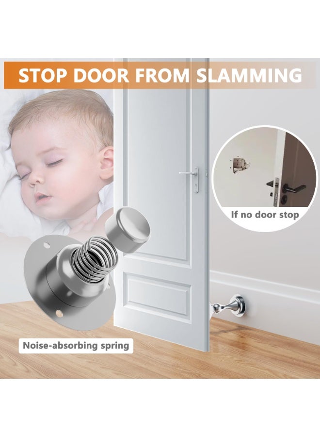 Magnetic Door Stoppers,No Drilling Door Stop，Door Stop Wedge,Ainless Steel Door Stops For Wall And Floor Mounting.（1 Pack） - Image 4