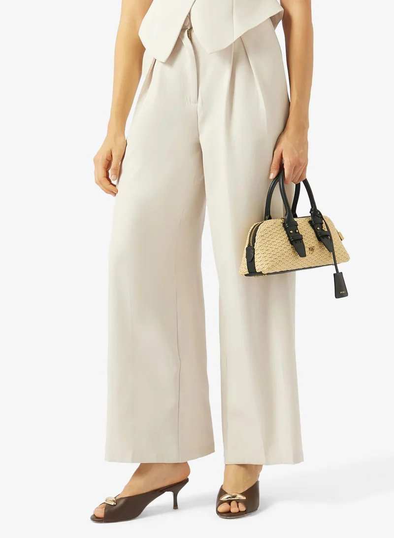 PINKO Small raffia Escape Bag
