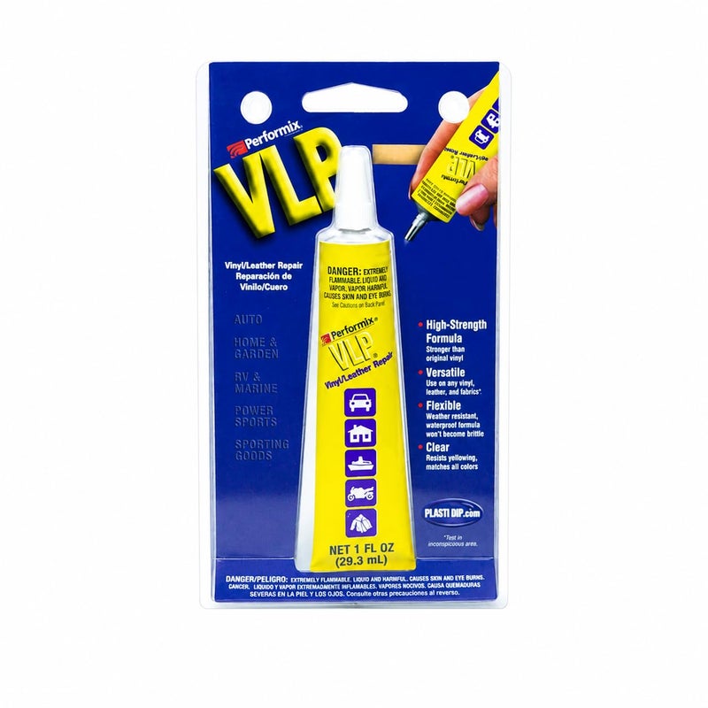 Plasti Dip VLP Clear Vinyl Repair 1oz Tube 61Z09 Flexible Adhesive Sealant for Vinyl Leather Repair Transparent Finish - Image 3