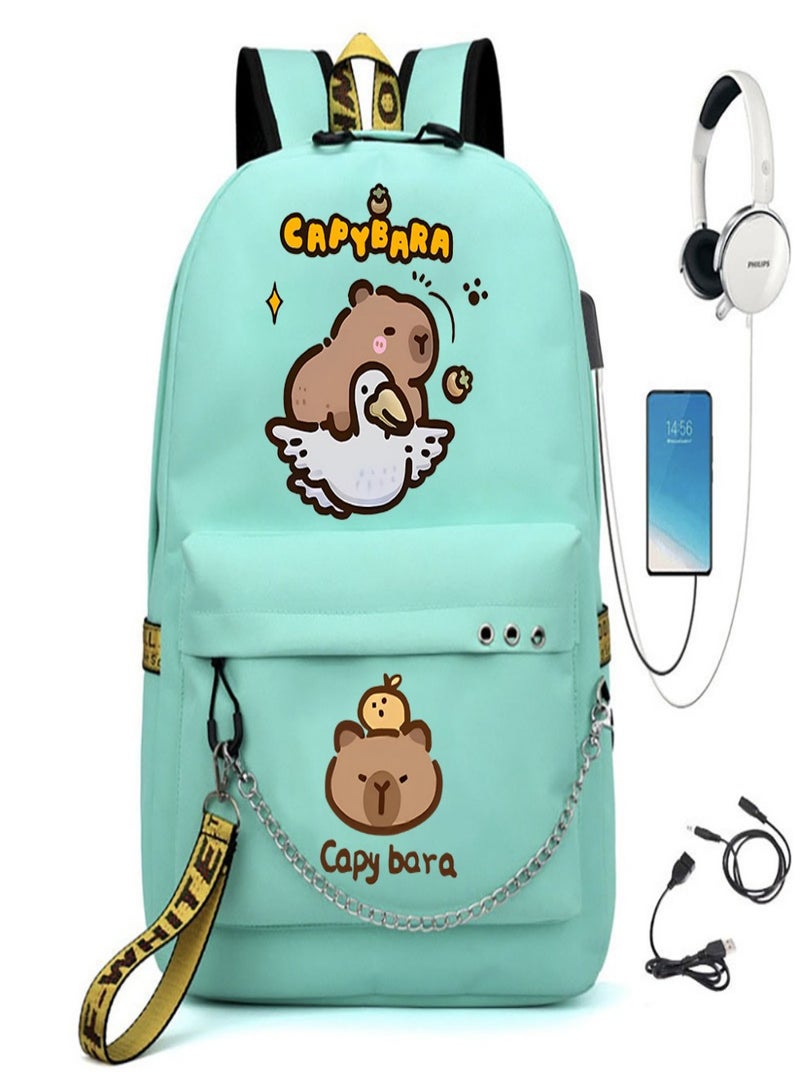 Capybara Children Bag Sackpack Backpack Laptop Sports Bags Fashion for  Kids