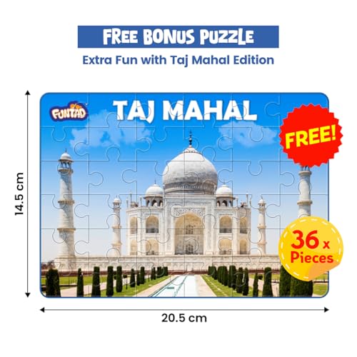 Funtad Roll N Seek India Map - Educational Board Game & Puzzle | Learn Indian Sate, Capital and Interesting Facts| State Shaped Puzzle (72 pcs)| Return & Birthday Gift for Boys & Girls Age 6-12 yrs - Image 4