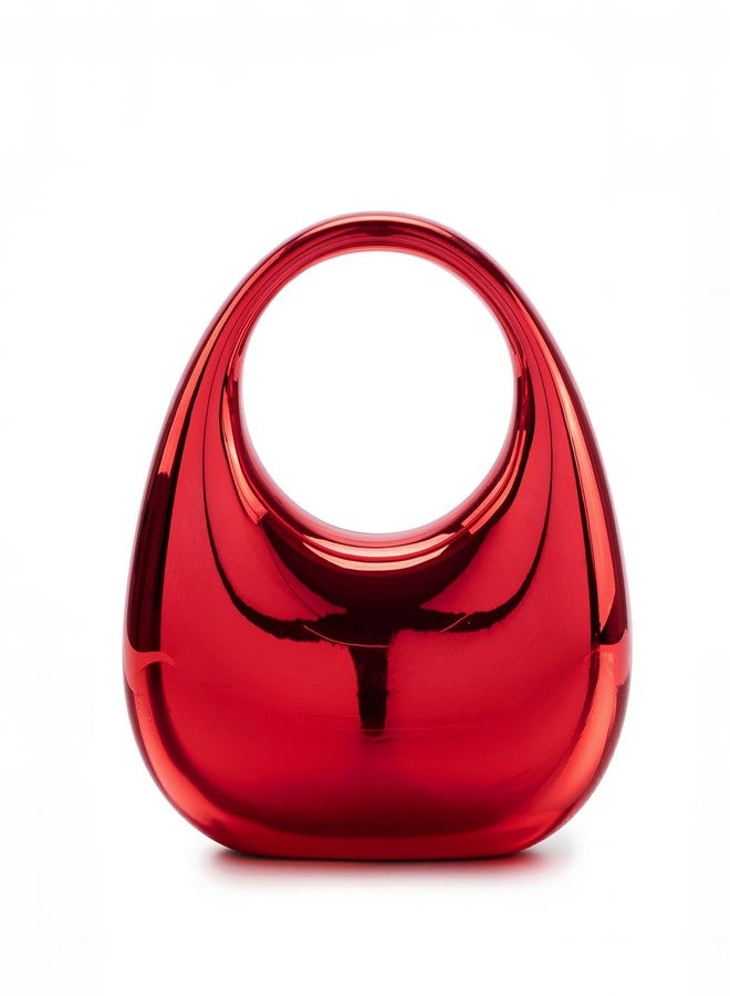 PHILOMENA Women Acrylic Clutch Purse Hobo Evening Bag Trendy Box Crossbody Bag Handbag for Wedding Party Causal (Red) - Image 1