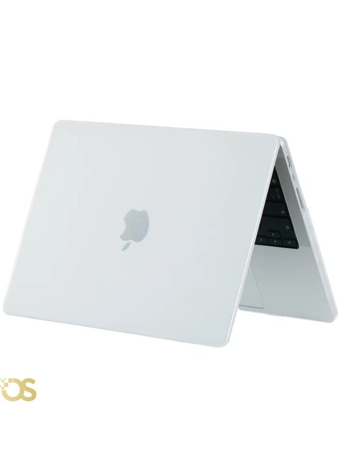 OS STORE Hard Shell Case for MacBook Air 15-inch — Scratch and impact resistant protection, slim and lightweight design with ventilation to maintain device cooling, easy to install and ideal for daily use — Compatible with MacBook Air 15 models A3241 M4 2025, A3114 M3 2024, A2941 M2 2023 (Carbon fiber textured dot-shaped pattern hard shell COVER CLEAR - Image 2