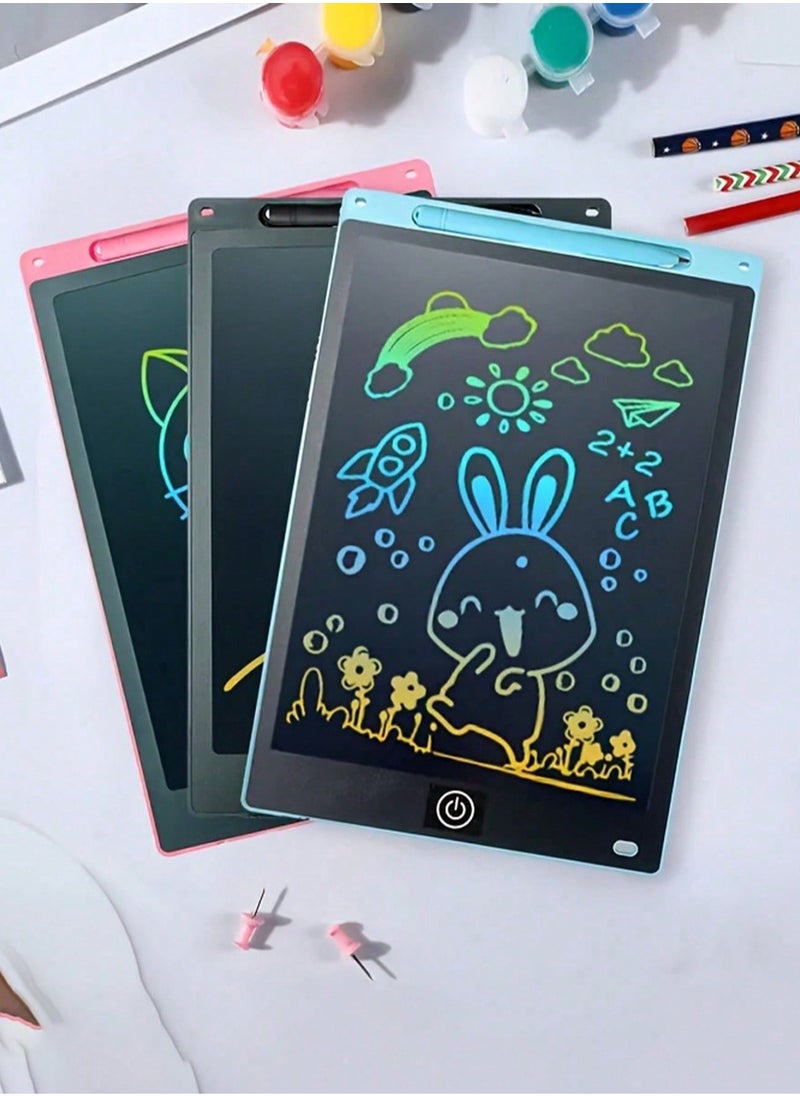 Generic Youngsters' Creative Drawing Pad - Vibrant Eye-Safe LCD Screen, Inkless & Dust-Free Design, Multi-Functional Art and Craft Board with Stylus, Erasable Surface, and Portable Light Blue/Pink Color Options  - Image 1