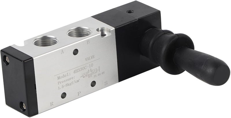 Pneumatic Manual Control Valve 5 Port 3 Position 0~0.8Mpa Alloy Hand Lever Valve - High Hardness Resistance, Compact Size for Industrial Control Systems (4H330-10) - Image 5