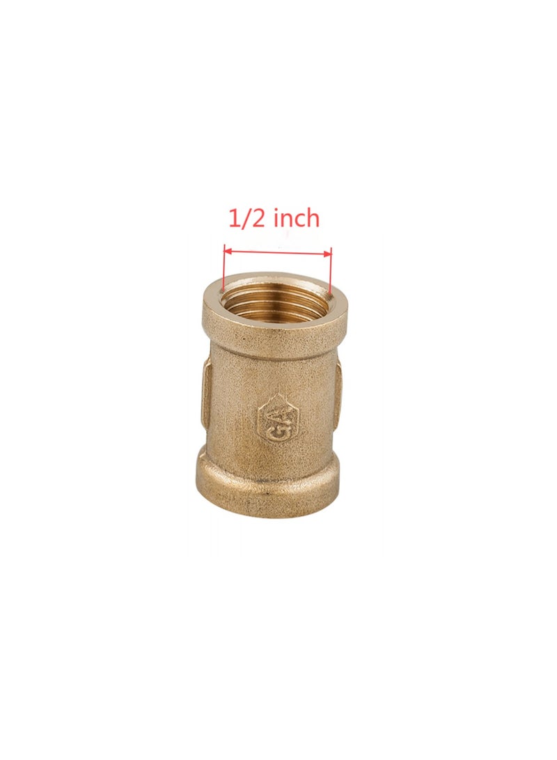 GA  2 Pcs set,  Brass  Female Socket 3/4 inch    Brass Plumbing Fittings Set, High-Purity Copper Alloy, BSPT Thread Standard, - Image 3