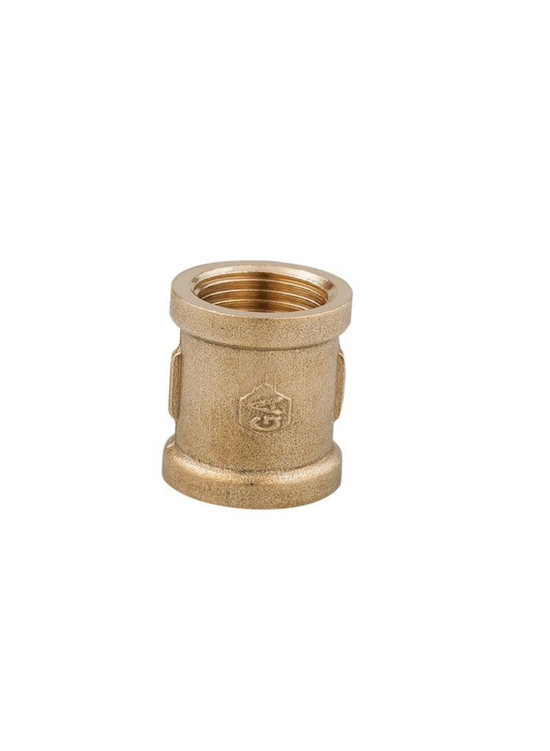 GA  2 Pcs set,  Brass  Female Socket 3/4 inch    Brass Plumbing Fittings Set, High-Purity Copper Alloy, BSPT Thread Standard, - Image 1