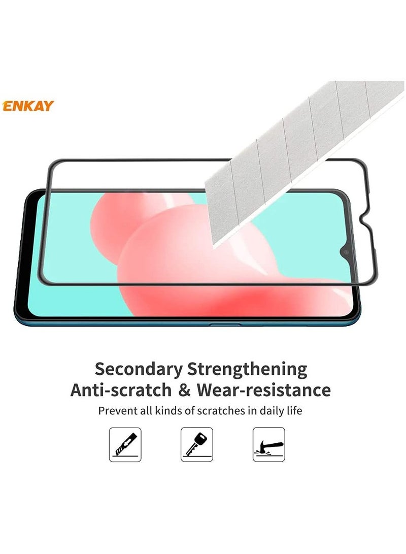 ELTRAZONE Samsung Galaxy M12 / A12 / A32 5G / M32 5G / M02 / M02s / A02 / A02s / A03s / F12 Screen Protector Glass Full Glue Edge-to-Edge Screen Protector(4 Pack) - Image 3