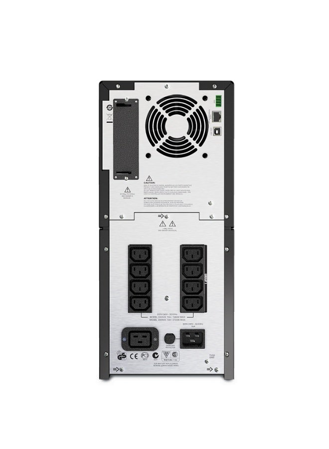 APC Smart-UPS SMT2200i 2200VA / 1980W Tower UPS 230V Line-Interactive 8× IEC C13 + 1× IEC C19  SmartSlot, USB & Serial AVR LCD Display Fully Tested with New Battery (Renewed) - Image 2
