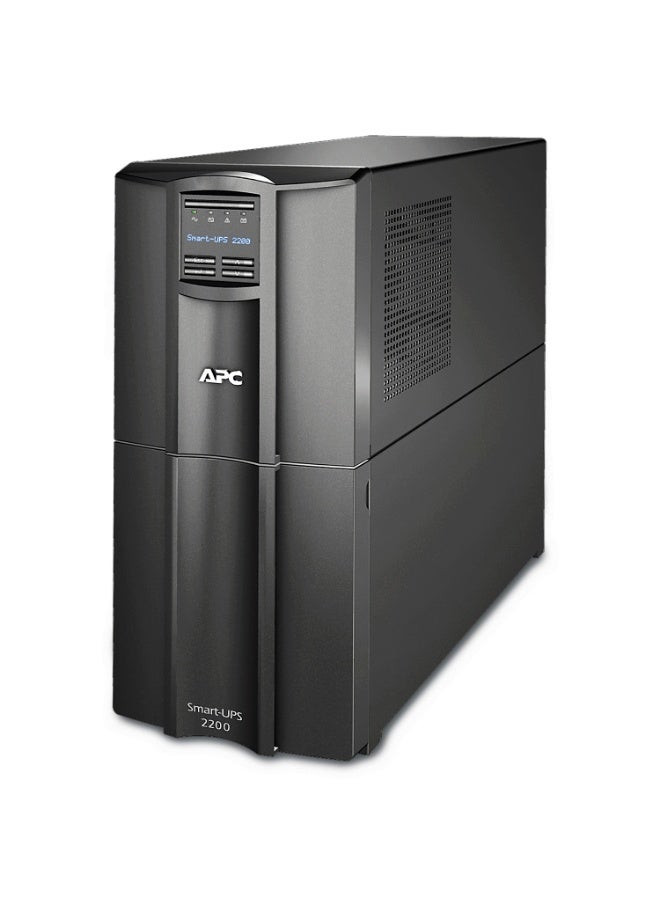APC Smart-UPS SMT2200i 2200VA / 1980W Tower UPS 230V Line-Interactive 8× IEC C13 + 1× IEC C19  SmartSlot, USB & Serial AVR LCD Display Fully Tested with New Battery (Renewed) - Image 1