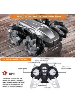 Y&D RC Car Toy Double Sided Stunt 2.4G 360° Rotation and Drift 4WD All Terrain Remote Control with Headlights Cars Toys Gifts for Child Over  - Image 4
