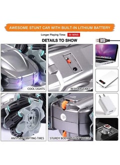Y&D RC Car Toy Double Sided Stunt 2.4G 360° Rotation and Drift 4WD All Terrain Remote Control with Headlights Cars Toys Gifts for Child Over  - Image 5