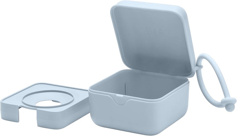 BIBS Baby Blue Pacifier Box with Elastic - Sterilizer Box for Pacifiers, 100% BPA-Free - Image 5