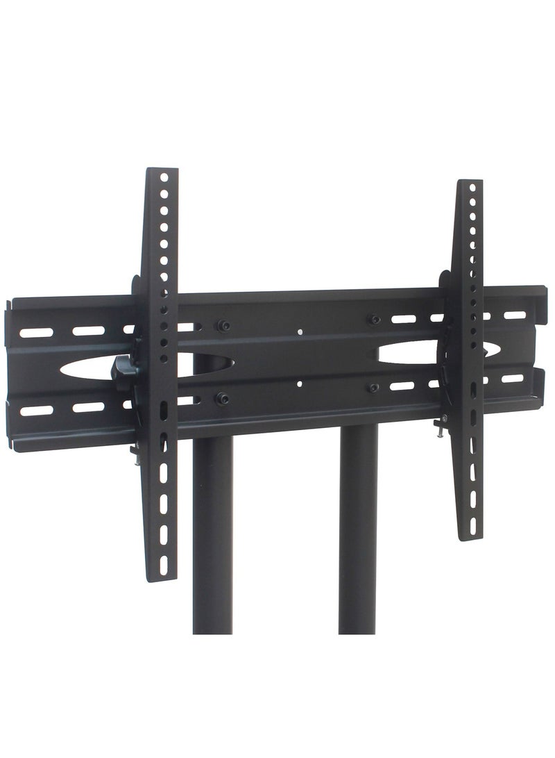 Arababy Mobile TV Stand with Height Adjustable Mount on Lockable Wheels for 32-65 Inch Flat and Curved Screens, Including a Removable Shelf for A/V Equipment and Laptops Black loading capacity 50kg - Image 5