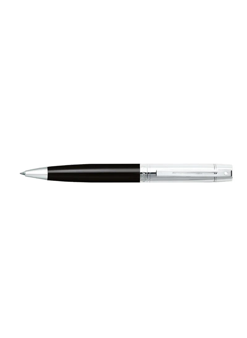 شيفر قلم حبر جاف Sheaffer® 300 9314 أسود لامع مع غطاء من الكروم وزخرفة من الكروم