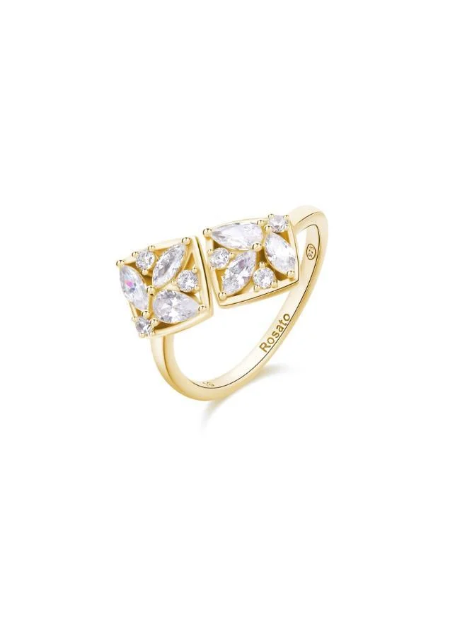 Rosato Gemma Gemma Ring in 925/1000 with Gold-Plated
