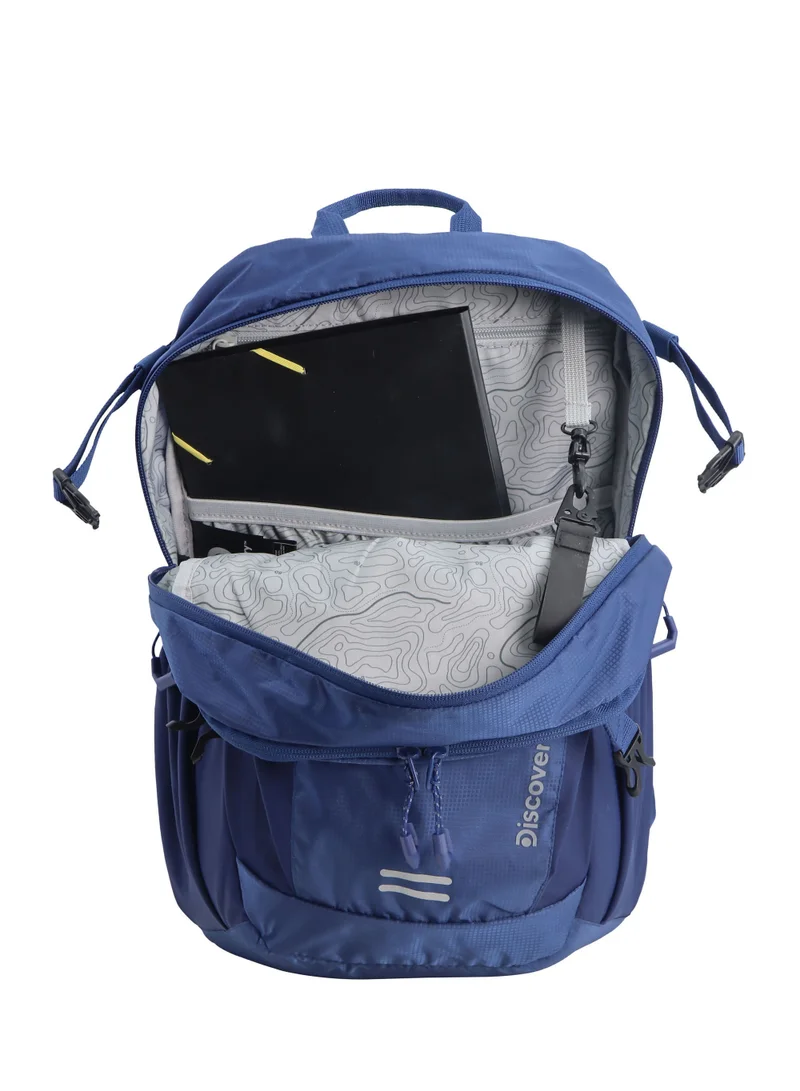 Discovery Discovery Body Spirit Nylon Ripstop 10L Outdoor Backpack Navy for Men and Women, Durable Lightweight Water Resistant Casual Daypack Blue Bag for School College Office Travel Hiking Adventure.