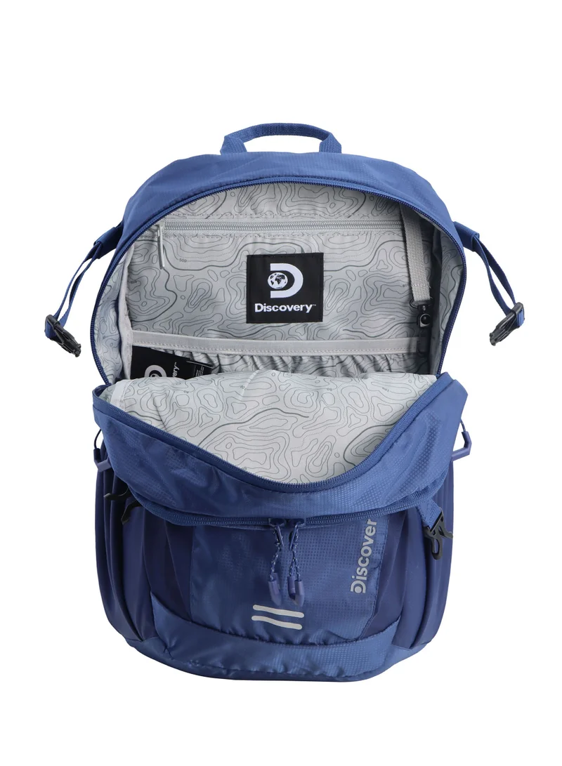 Discovery Discovery Body Spirit Nylon Ripstop 10L Outdoor Backpack Navy for Men and Women, Durable Lightweight Water Resistant Casual Daypack Blue Bag for School College Office Travel Hiking Adventure.
