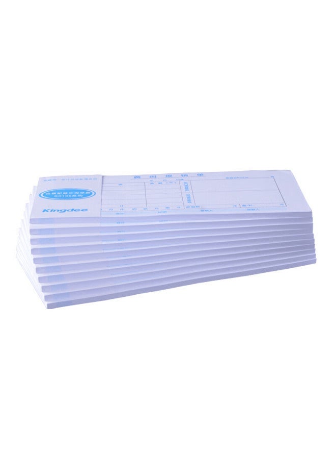Travel Expense Reimbursement Form Sx105-b General Financial Handwritten Document 240*120mm  10pcs/pack