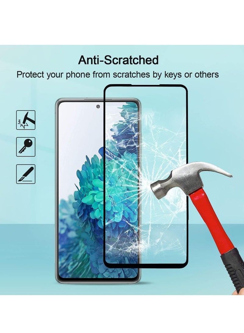 Raxoom 2 Pack 5D Clear Tempered Glass Screen Protector for Samsung Galaxy â€“ Full Coverage, Ultra HD Clarity, Scratch Resistant, Bubble-Free, Case Friendly, Easy Installation for Ultimate Protection SAMSUNG A50S - Image 3