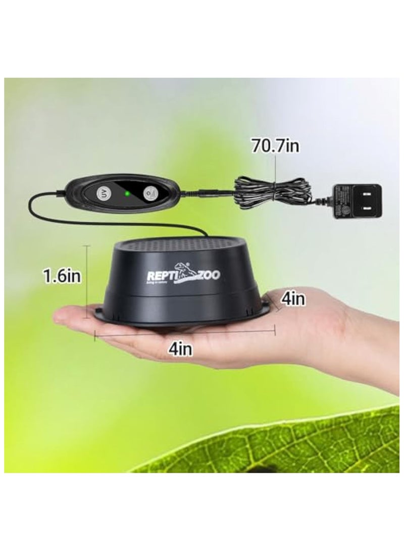 REPTIZOO REPTI ZOO UVB Reptile Light with Dimming, LED UVB Light Bulb Fixture for Bearded Dragon Gecko Lizard Turtle Snake, Adjustable Brightness UVA UVB Lamp for Tropical & Desert Reptile  - Image 2
