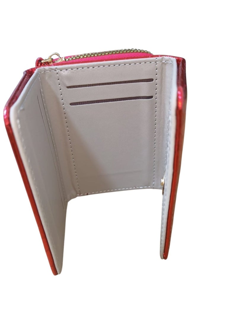 Women's Small Wallet with Zipper – Stylish Cash & Card Holder with Multiple Card Slots for Daily Use - Image 2