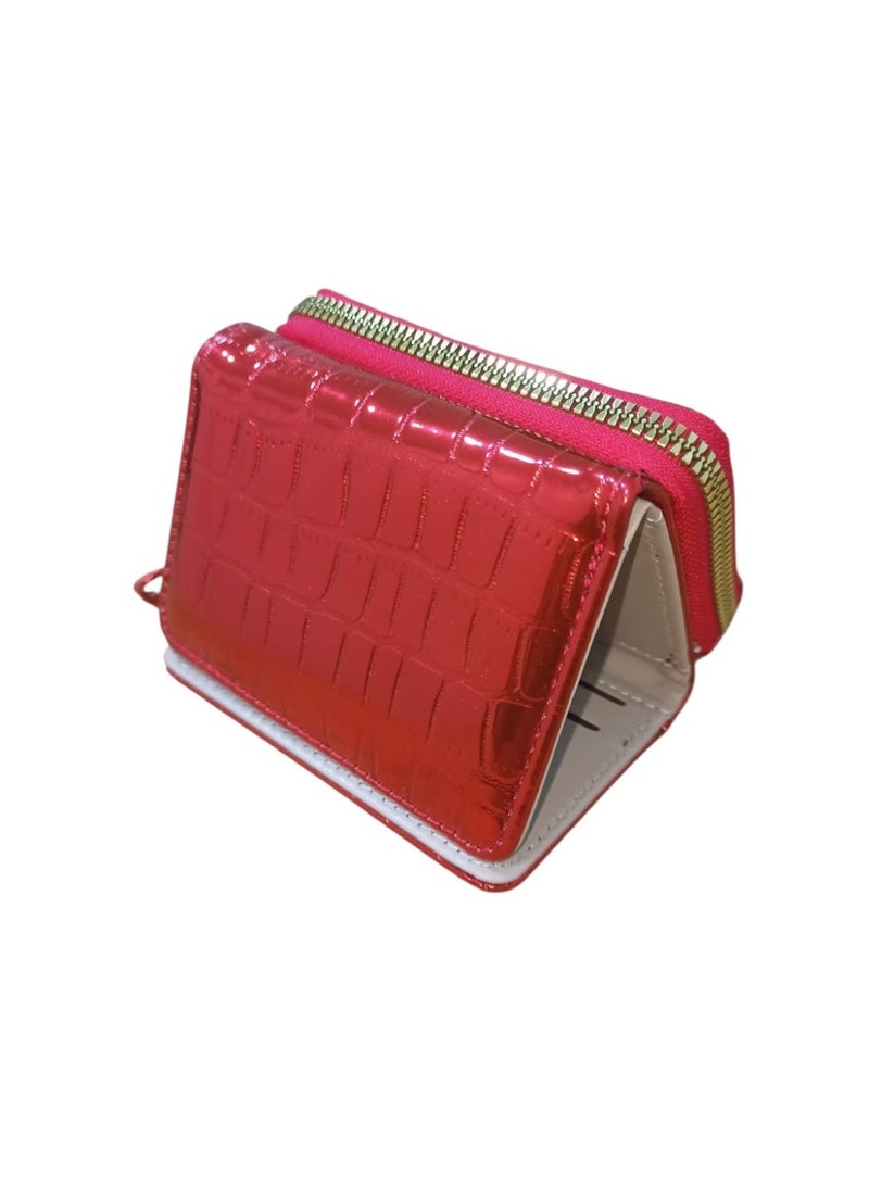 Women's Small Wallet with Zipper – Stylish Cash & Card Holder with Multiple Card Slots for Daily Use - Image 1