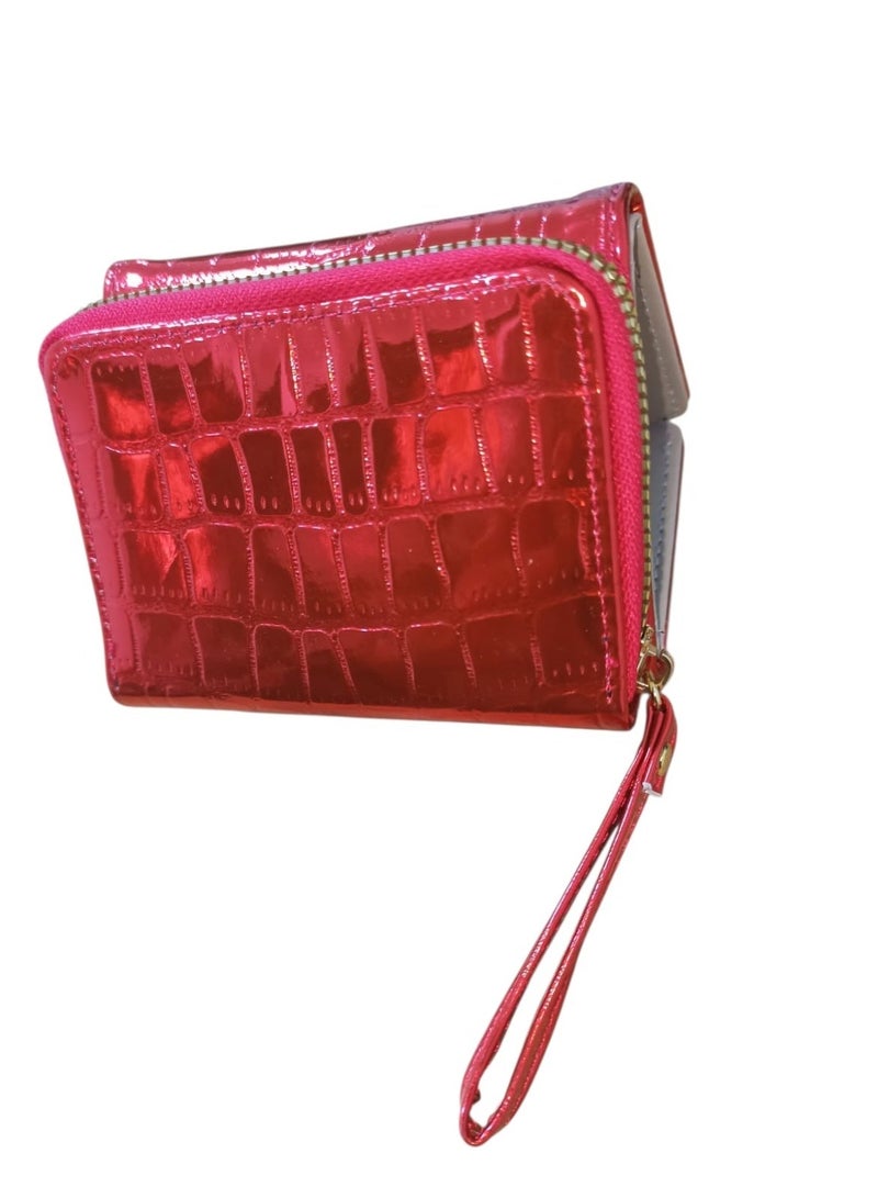 Women's Small Wallet with Zipper – Stylish Cash & Card Holder with Multiple Card Slots for Daily Use - Image 3