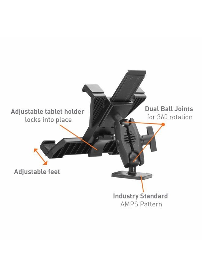 iBolt TabDock AMPs - Heavy Duty Drill base mount for all 7" - 10" tablets (iPad, Samsung Tab) For Cars, Desks, Countertops: Great For Commercial Vehicles, Trucks, Homes, Schools, and Businesses - Image 3