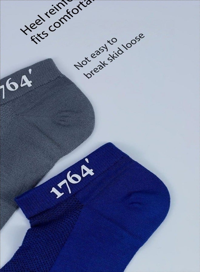 Men's Breathable Mesh Cotton Ankle Socks - 5 Pairs, Lightweight and Comfortable for Spring, Summer, and Fall - Image 5