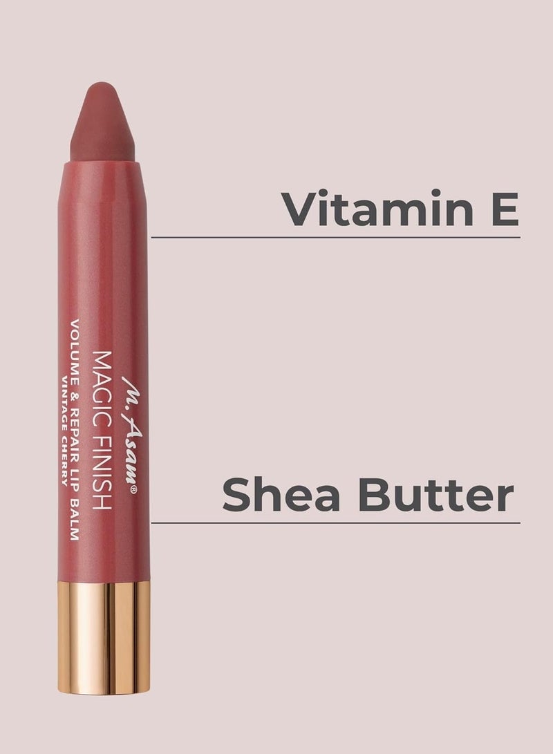 أم. أسام M. Asam MAGIC FINISH Volume & Repair Lip Balm Vintage-Cherry (0.11 أونصة) - مرطب الشفاه للحصول على لمعان رقيق وحجم أكبر مع نفخ وتغذية... - Image 2