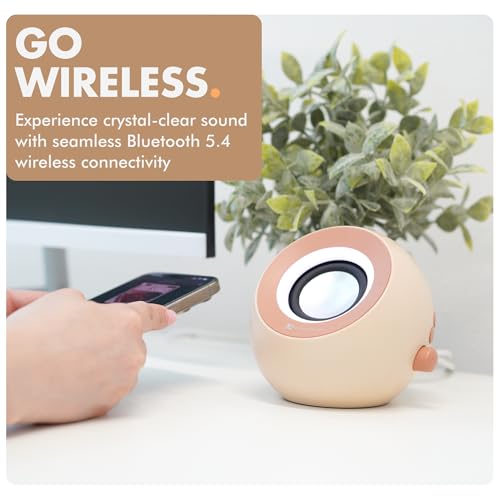 X9 Performance Brown Computer Speakers for Desktop PC with RGB Lighting, Bluetooth, USB, and AUX - Triple Mode Connection, Dual 2.25" Drivers for Work and Play - Bluetooth PC Speakers - Image 5