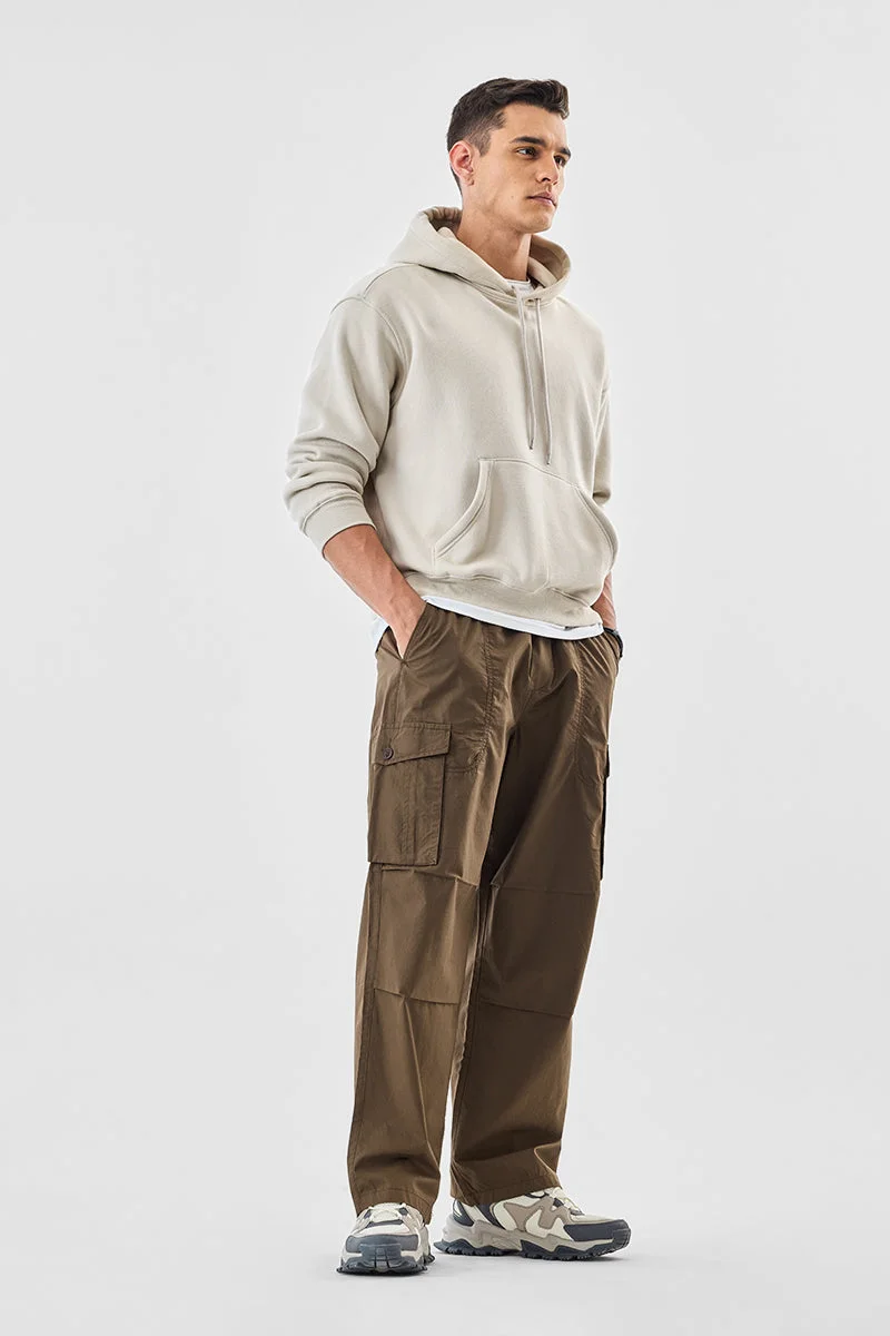 SNITCH بنطلون كارجو بخصر مطاطي وجيوب متعددة