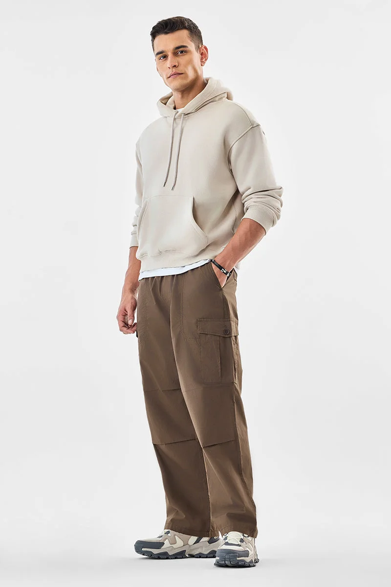 سنيتش بنطلون كارجو بخصر مطاطي وجيوب متعددة