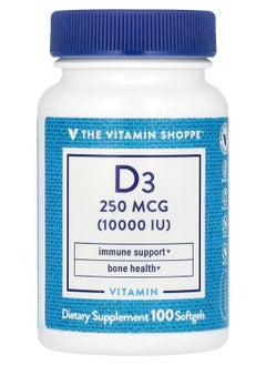Vitamin D3 250 mcg (10000 IU) 100 Softgels