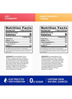 Health & Household Optimum Nutrition Amino Energy Sparkling Hydration Drink, Electrolytes, Caffeine, Amino Acids, Bcaas, Sugar Free, 12 Fl Oz, Variety Pack Of 12 (Packaging May Vary)  - Image 2