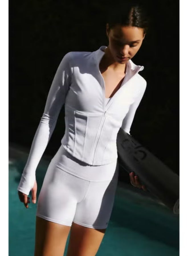 Alo yoga Airbrush Corset Full Zip Jacket - Image 4
