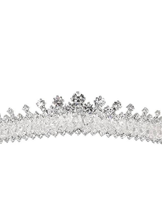 SAMKY Dazzling Rhinestone Crystal Bridal Wedding Prom Tiara Crown T1103  - Image 3