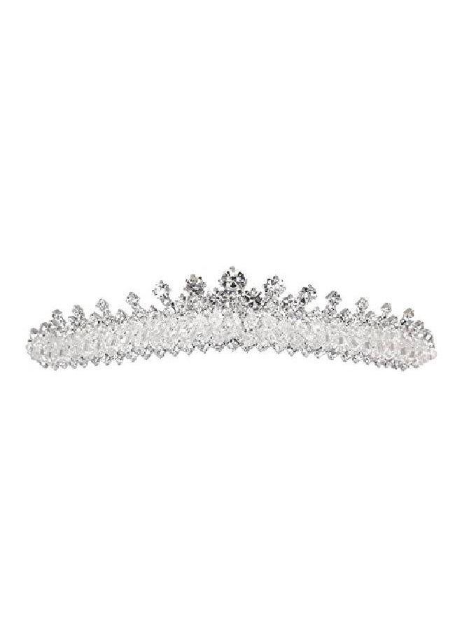 SAMKY Dazzling Rhinestone Crystal Bridal Wedding Prom Tiara Crown T1103  - Image 1