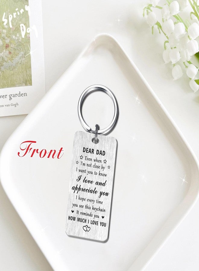 Jzxwan Dad Gifts, Best Dad Christmas Birthday Present, I Love My Daddy Key Chain, Thank You Father Present for Men, Daddy Key Chain from Son Daughter - Image 4