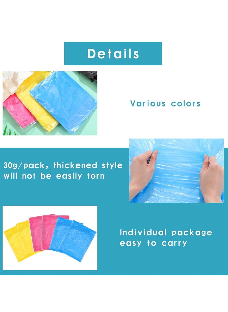 SYOSI - Rain Ponchos for Adults Disposable 36 PCS 3colors Plastic Raincoats for Men Women Family Rain Ponchos with Drawstring Hood  Disposable Emergency Ponchos  Perfect for Camping Hiking  Travel - Image 1