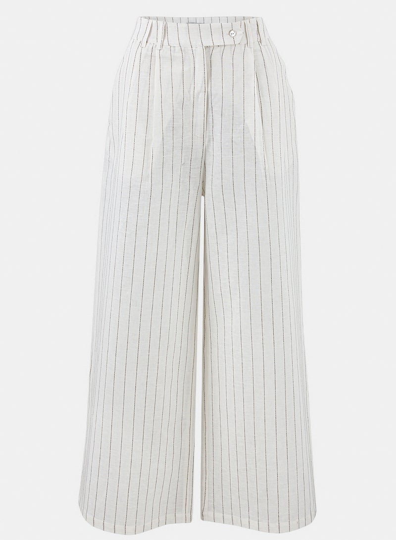 Wide-Leg Linen Pants.