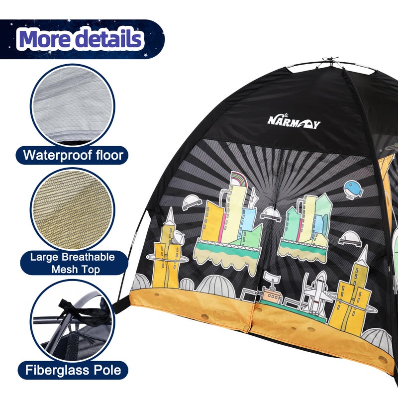 NARMAY® Play Tent Space World Dome Tent for Kids Indoor/Outdoor Fun - 48 x 48 x 40 inch - Image 5