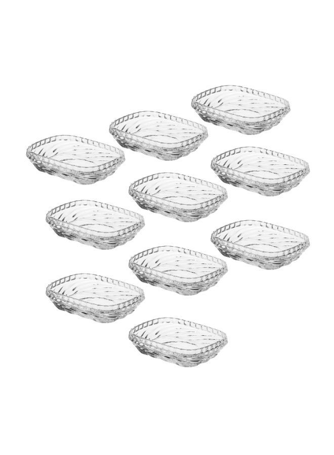 Dania ✨ Elegant 10-piece glass serving dish set – 9x7 cm | Luxurious design that highlights the beauty of serving 🍓🍯 - Image 4