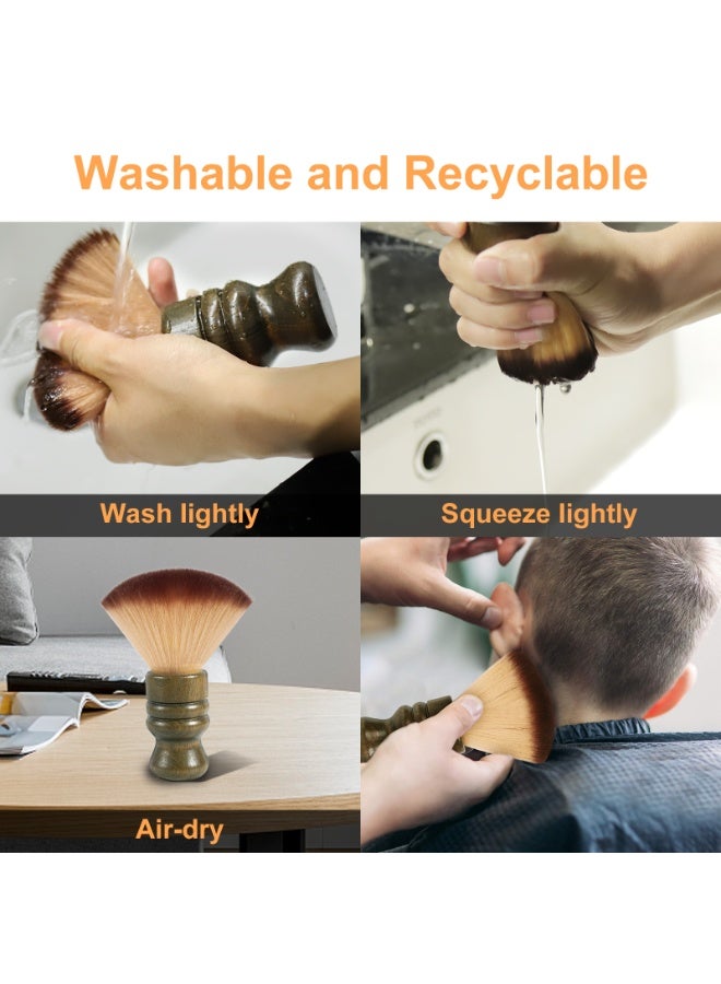 آيسيلي فرشاة حلاقة ناعمة لتنظيف الرقبة والوجه وفرشاة تنظيف الشعر وفرشاة كنس الشعر وفرشاة تنظيف الشعر المنزلية وفرشاة تنظيف الشعر المصنوعة من النايلون - Image 5