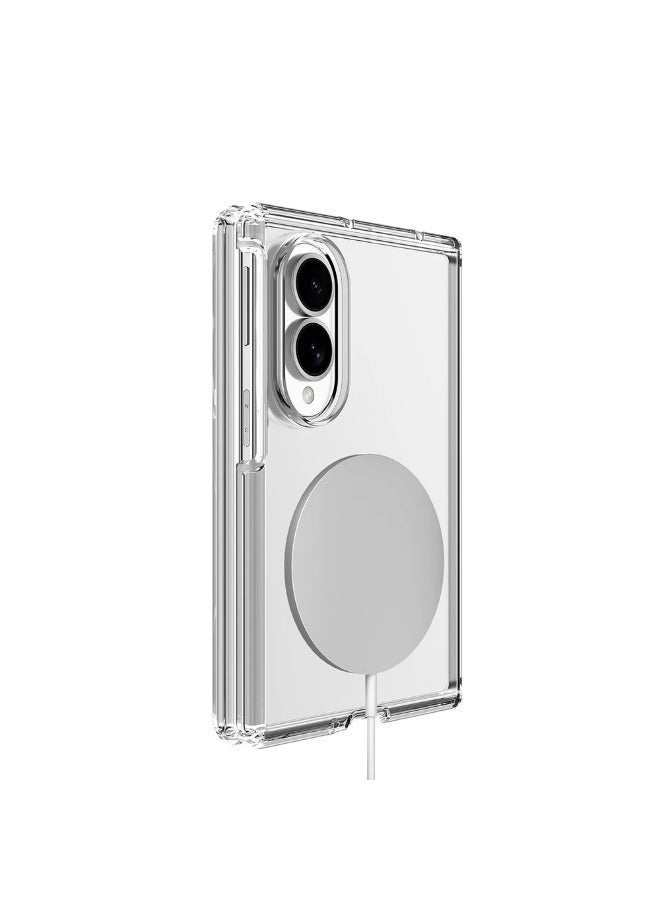 بروتيكت جراب شفاف مغناطيسي لهاتف Samsung Galaxy Z Fold 8، متوافق مع MagSafe، غطاء حماية نحيف من البولي كربونات (PC) الشفاف، مقاوم للاصفرار، مقاوم للصدمات، شفاف بالكامل - Image 2