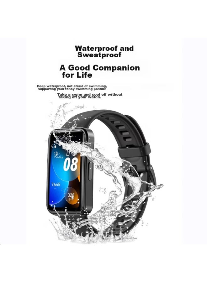 KOVOL Kewo Compatible With Huawei Band 10/9/8/Nfc Version, Honor Band 10 Wristband Replacement, Watch Strap, Skin-Friendly, Breathable, Waterproof, Dirt-Resistant, Smart Sports Band Strap - Image 4