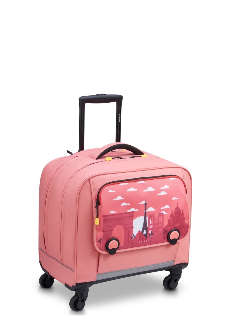 DELSEY Paris BTS 4 Wheel Horizontal Schoolbag 15.6" - Pink Printing  - Image 2