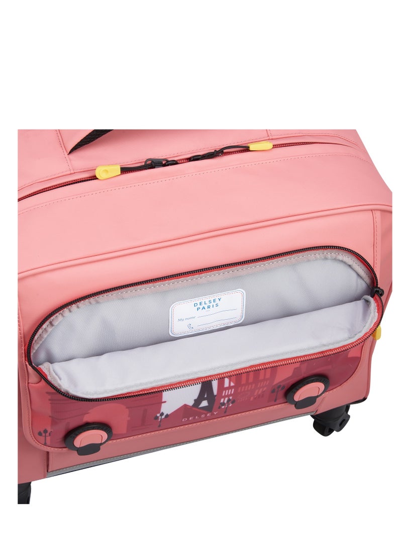 DELSEY Paris BTS 4 Wheel Horizontal Schoolbag 15.6" - Pink Printing  - Image 5
