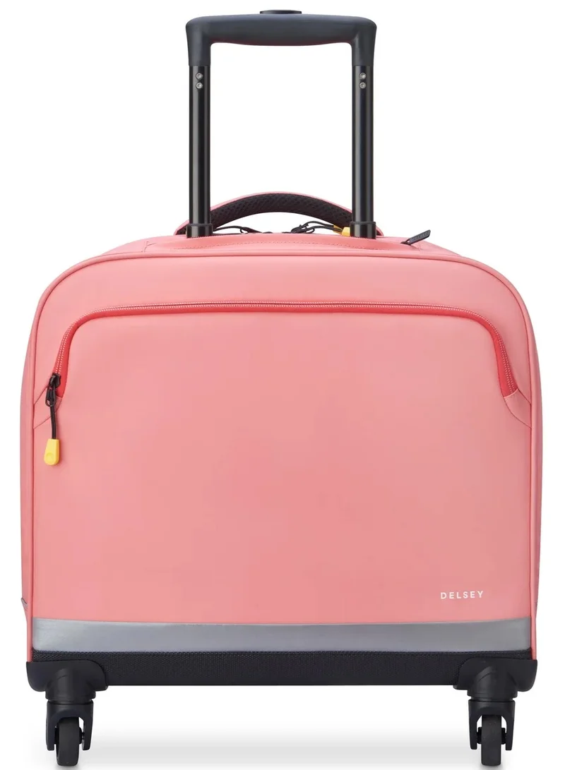 DELSEY Paris BTS 2023 - 4 Wheel Horizontal Schoolbag Trolley 15.6" - Pink Printing